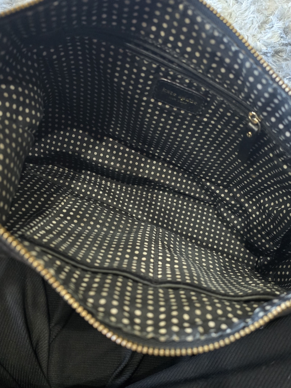 Vintage Kate Spade Black Leather Shoulder Bag - Picture 12 of 13